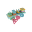 Baan Toys Wooden Stacking Toys Set, Shape Color Sorter Stacking & Nesting Blocks For Kids (18 Months+)