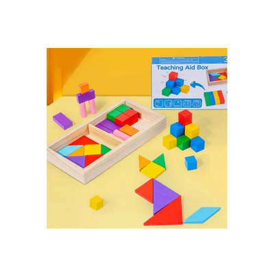 Extrokids Wooden Teaching Aid Box (3 Years+) : Developments Toys For Little Ones in India 