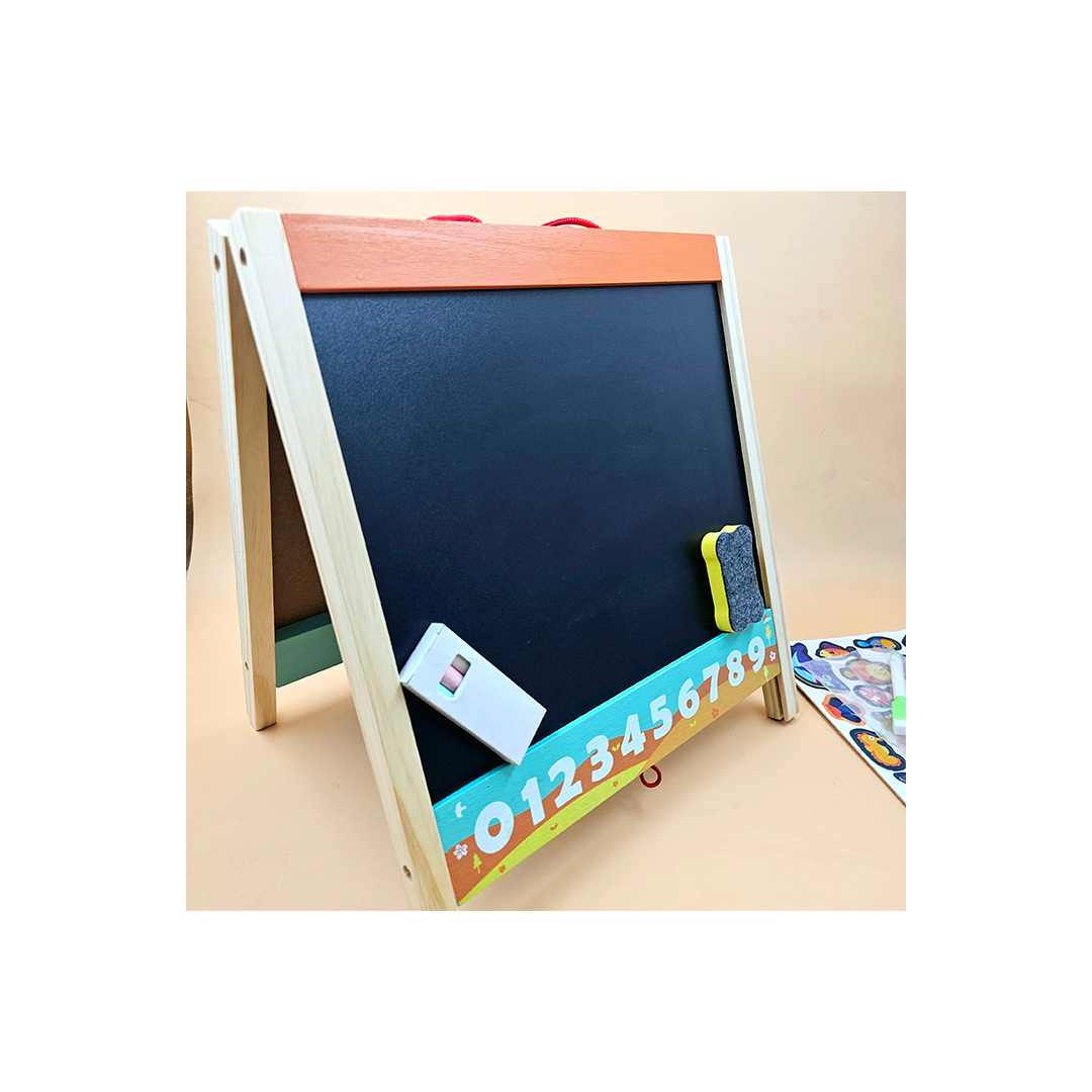 Extrokids Double Sided Wooden Writing Board (3 Years+) : Developments Toys For Little Ones in India 