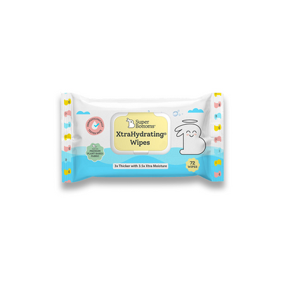 SuperBottoms XtraHydrating Wipes with Mild Natural Fragrance