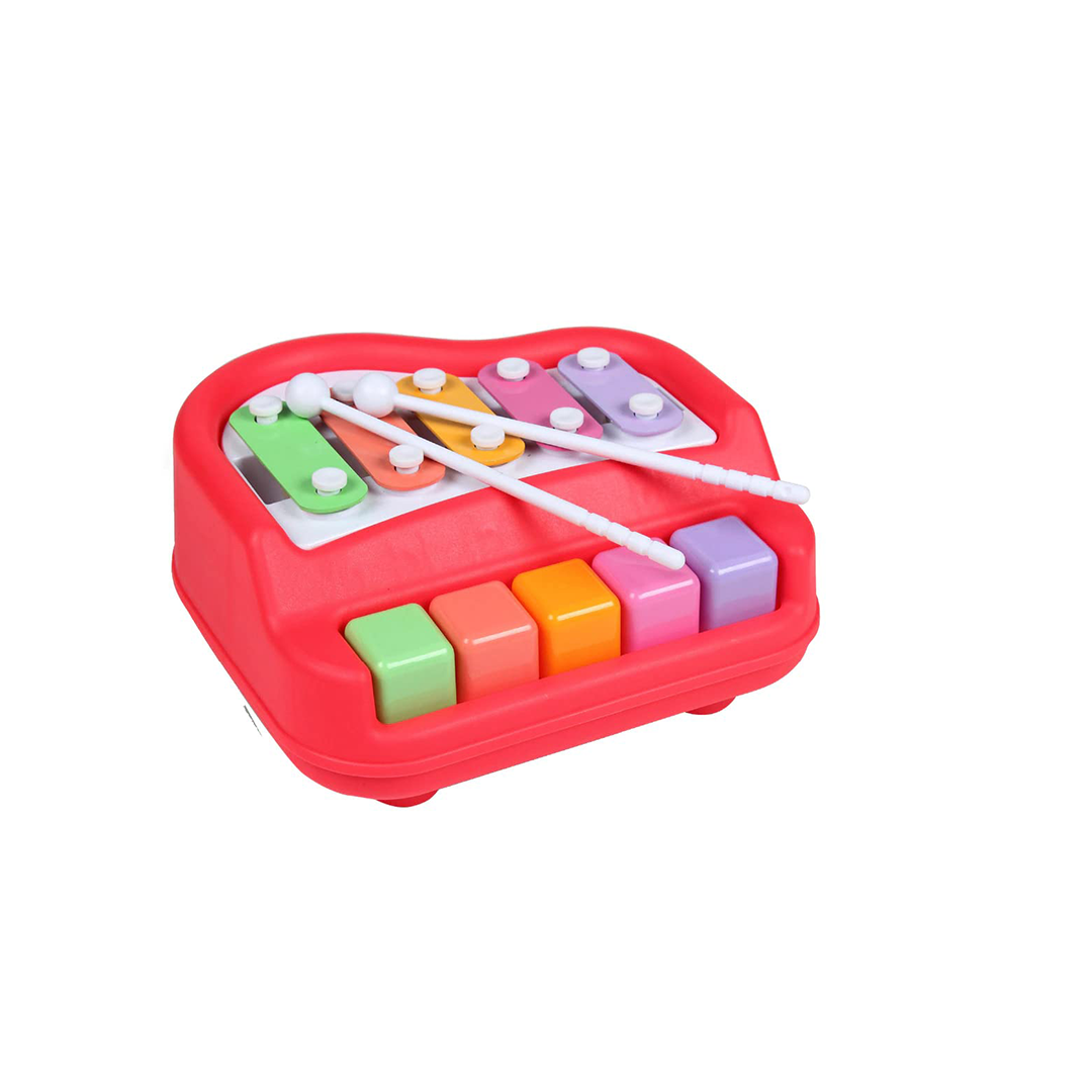 Baan Toys Xylophone Cum Piano with 5 Multicolored Keys (18 Months+) : Development Toys For Little Ones In India