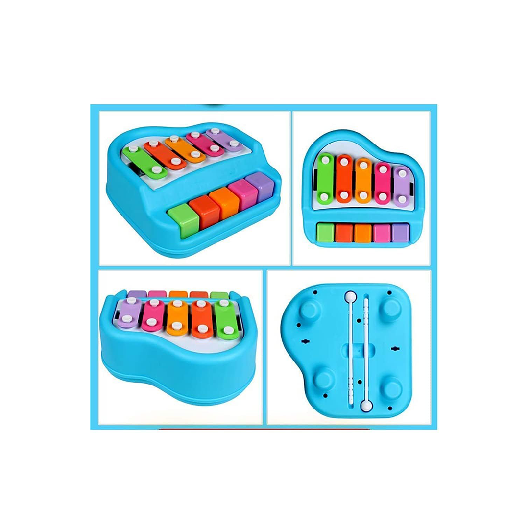 Baan Toys Xylophone Cum Piano with 5 Multicolored Keys (18 Months+) : Development Toys For Little Ones In India