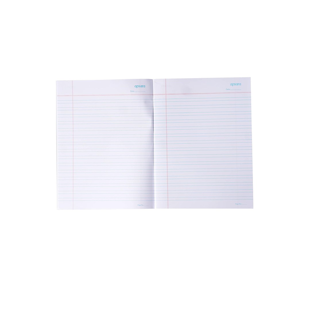 Apsara Small size Hardbound Notebook for Kids and Students | 19 CM x 15.5 CM - Pages 92 | Double Line Notebook | Use For School & Kids Students | Covers May Differ | Pack of 10