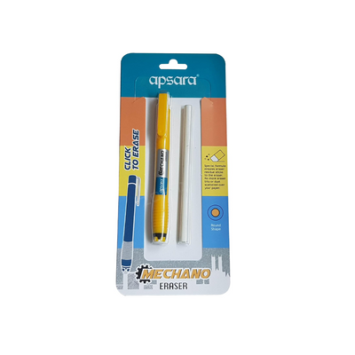 Apsara Mechano Eraser – Click to Erase Pen-Style Eraser with Refills | Clean & Precise Erasing