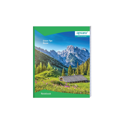 Apsara Small size Softbound Notebook | 19 CM x 15.5 CM Approx - 92 Pages | Maths Ruled Small Notebook | Use For School & College Students and Professionals | Covers May Differ | Pack of 10