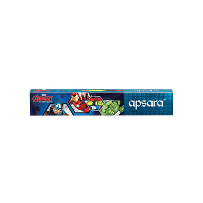Apsara Avengers Extra Dark Pencils With Free Eraser & Sharpener - Set of 12
