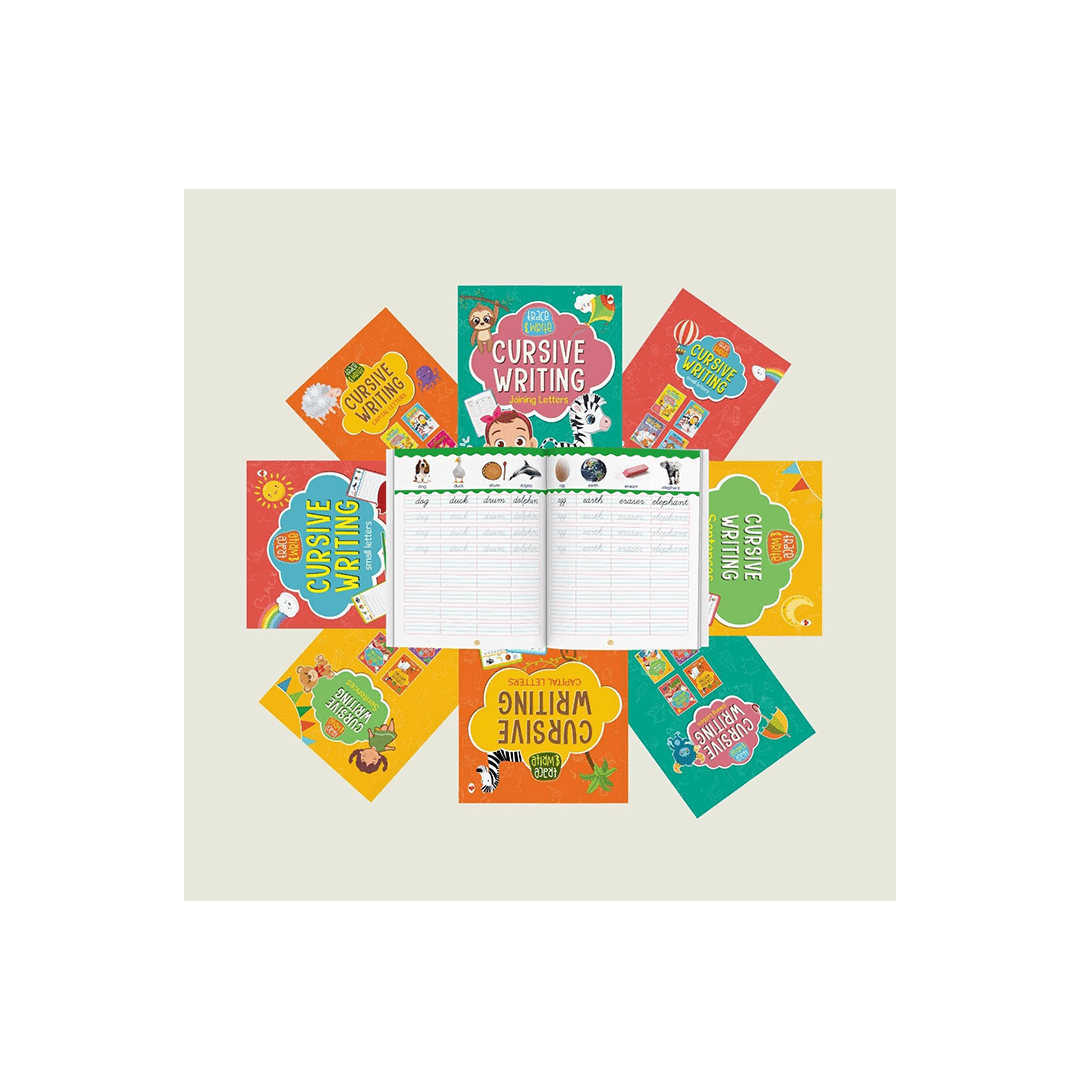 Mapala Press Cursive Writing Books (Set of 5 Books) (Handwriting Practice Books)