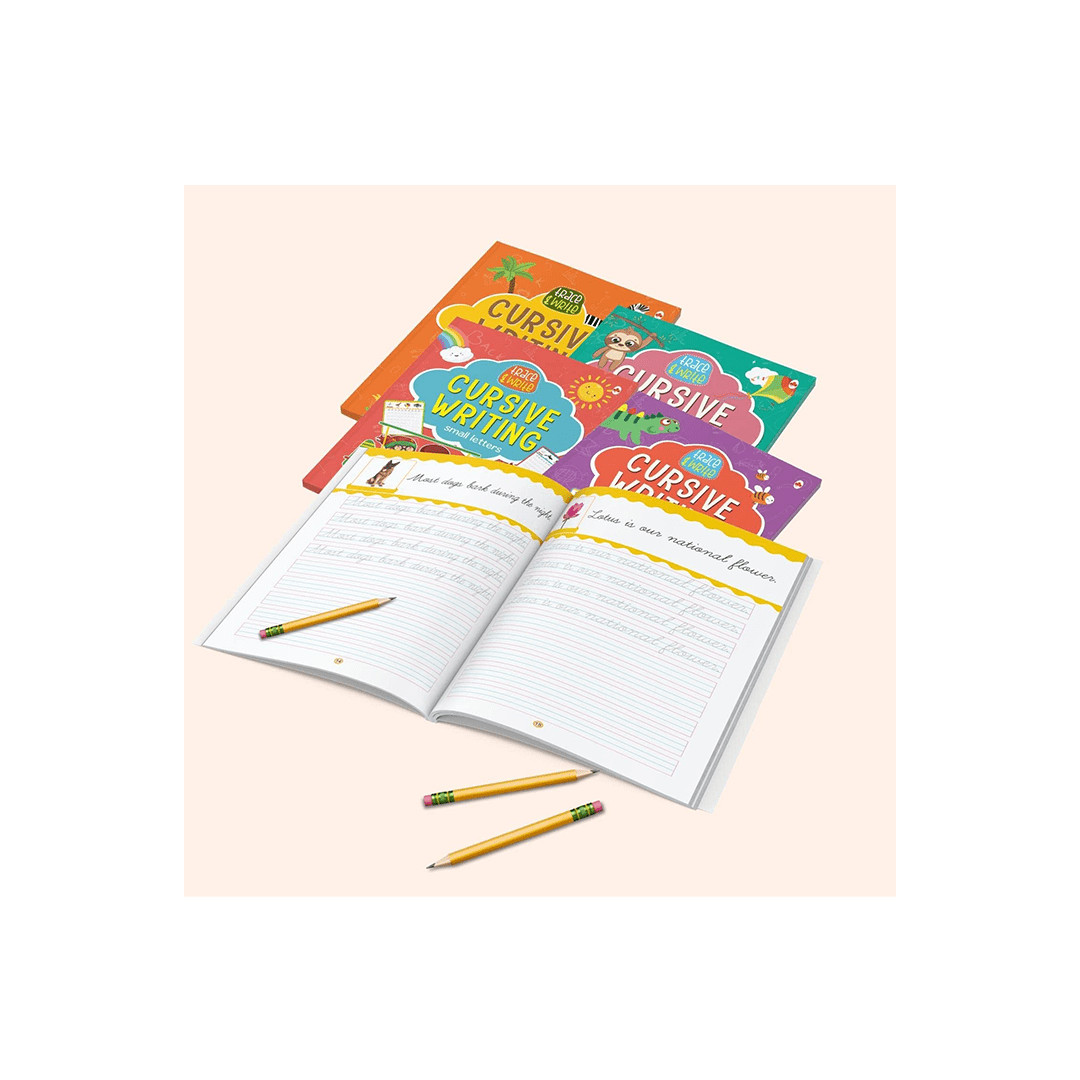 Mapala Press Cursive Writing Books (Set of 5 Books) (Handwriting Practice Books)