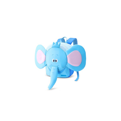 American Tourister Kiztopia 02 Drgn Grn/Ylw Elephant, Kids Character Backpack,Age 2-4 Years