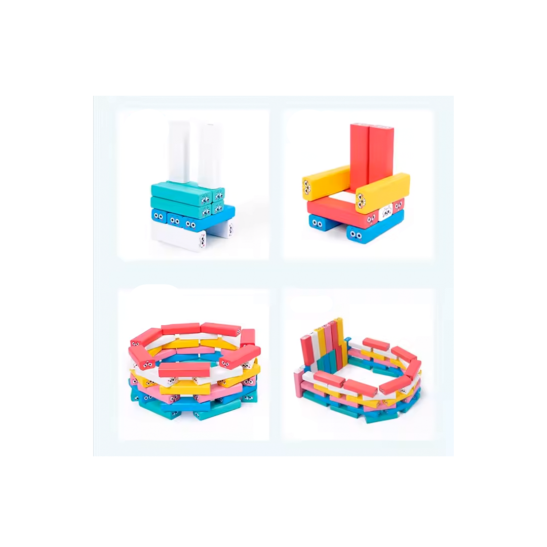 Baan Toys Expression Wooden Stacking Tumbling Tower For Kids (3 Years+)