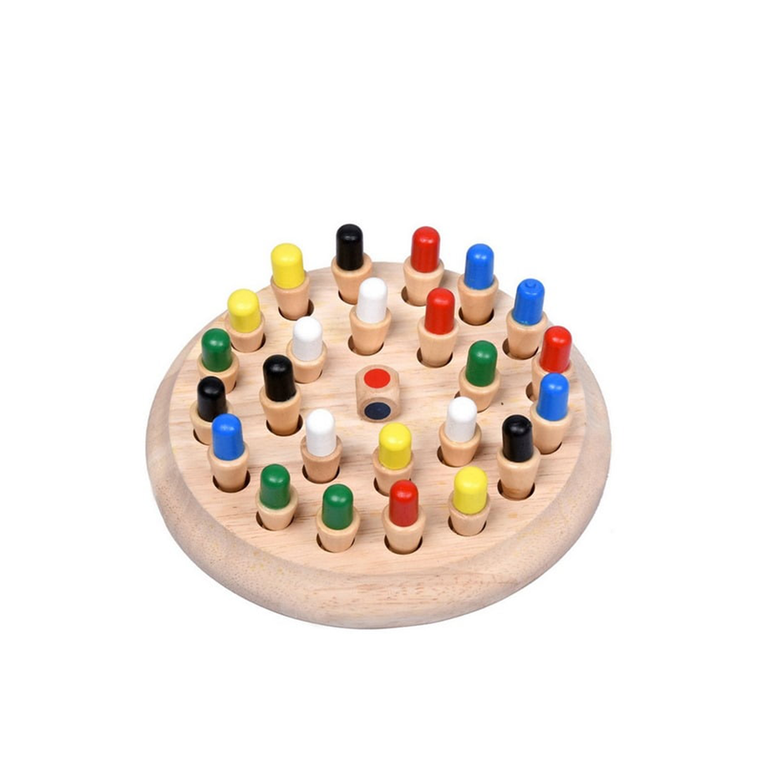 Extrokids Classic Wooden Color Memory Chess Intelligence Game Kids Toy Gift For Leisure Fun: Development Toy for Little Ones in India