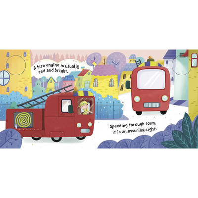 Om Books Sound Book Fire Engine (Board Book For Children) (1-3 Years) : Development Toys For Little Ones In India