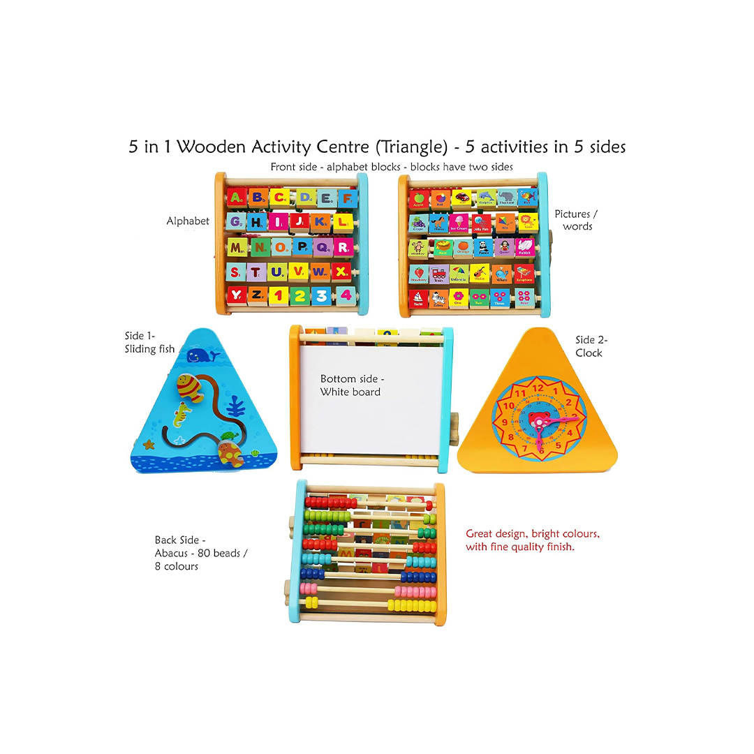 Wooden Activity Triangle For Kids 