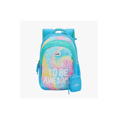 Genie Toys Blue Genie Awesome Small Backpack for Kids (4-7 Years)
