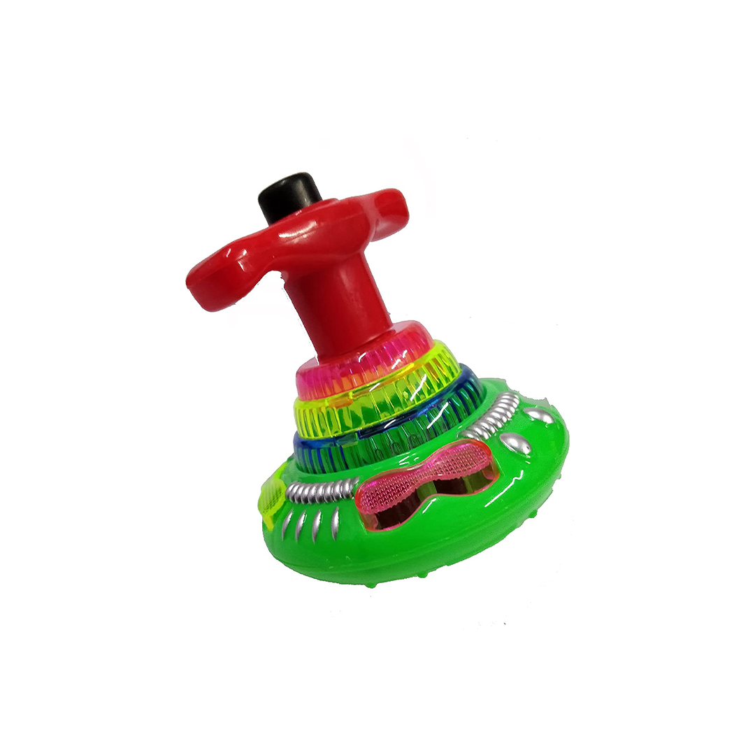 Baan Toys Spinning Top with Lights & Music Light Up Peg Tops LED Spin Toys Gyroscope Flashing Spinner (2 Years+) : Development Toys For Little Ones In India