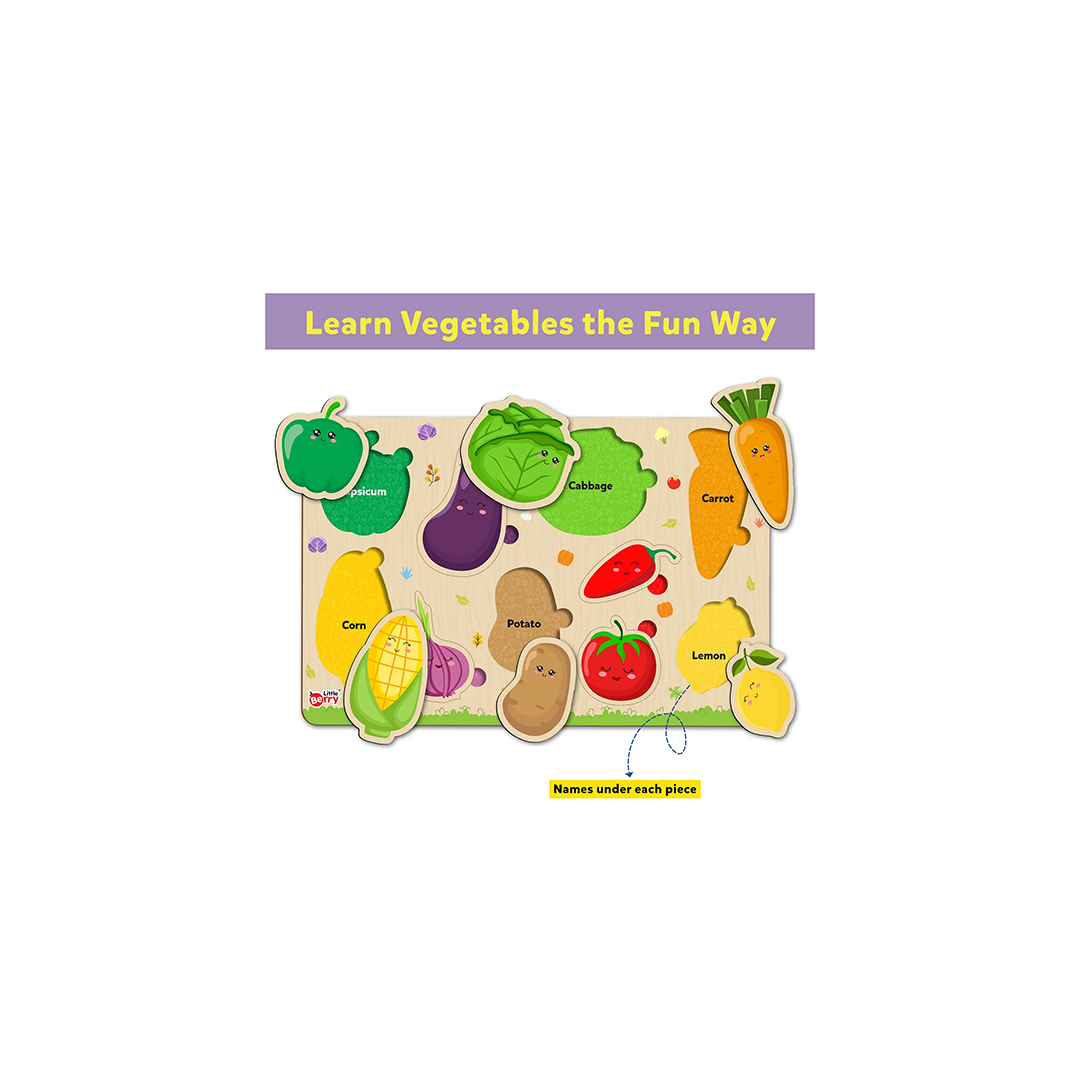 Little Berry Vegetable Wooden Puzzle 