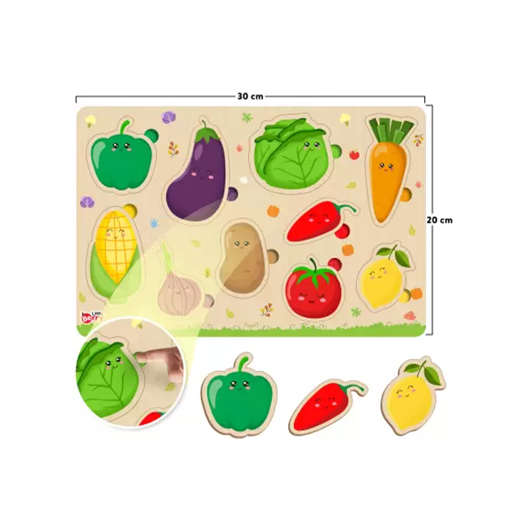 Little Berry Vegetable Wooden Puzzle 