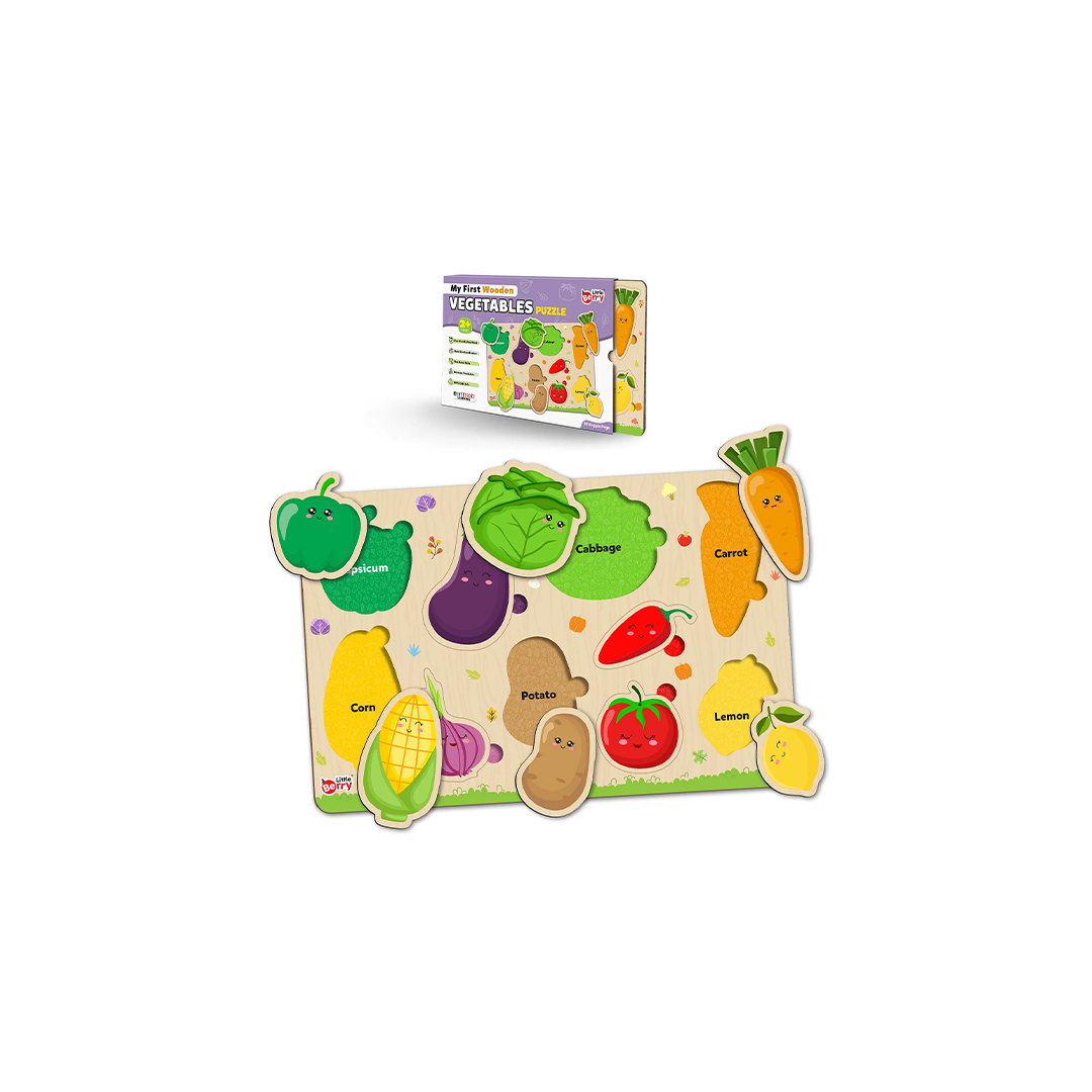 Little Berry Vegetable Wooden Puzzle 