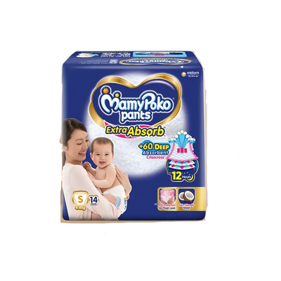 MamyPoko Pants Extra Absorb Baby Diapers, Small (S)  4-8kg