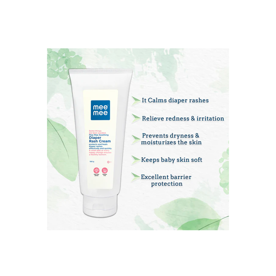 Mee Mee Soothing Diaper Nappy Rash Cream With Aloe Vera | 100ml( 1 months - 2 Years )