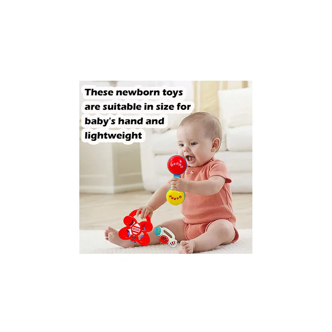 Baan Toys 3 Pcs Rattles set (3 Months+) : Developments Toys For Little Ones in India 