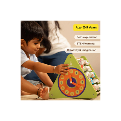 Shumee Wooden 5-In-1 Activity Triangle - Learning Toy (2 Years+): Engaging Development Toy for Little Ones in India