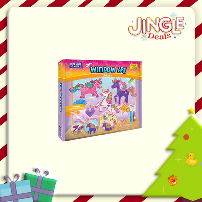 Imagimake Window Art Unicorn | Glass Painting Kit | Art And Craft Kit (5-7 Years)